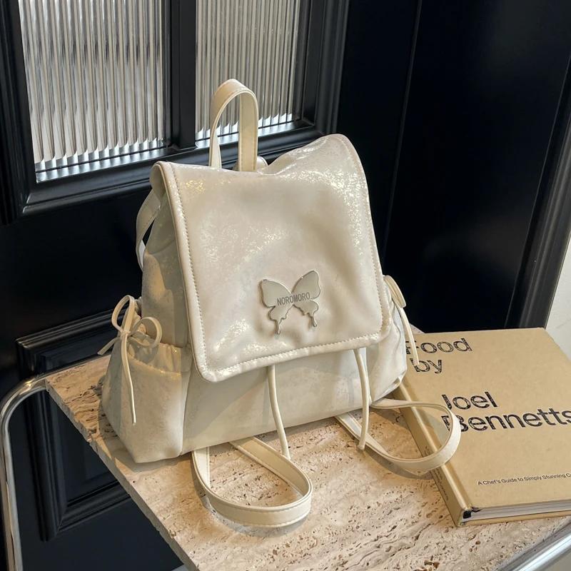 PU módní batoh nový všestranný batoh pro ženy lehký luxusní dojíždění jednoduchost