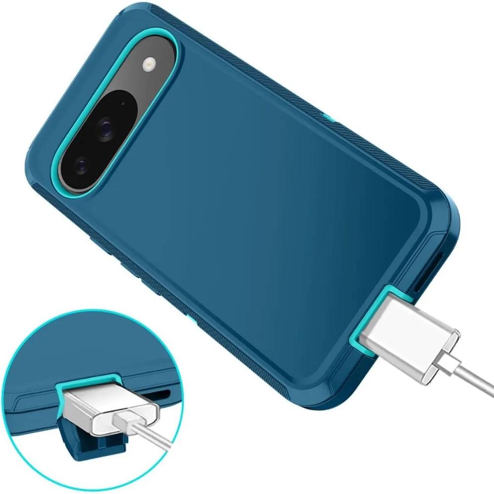 3IN1 Ott Heavy Duty Military Grade Anti-Drop Case for Google Pixel 10 9 8 Pro XL 9A 8A 10ProXL Shockproof Protect Cover Funda
