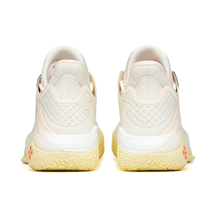Anta Crazy Tide 4 Fabric Synthetic Leather Basketball Shoes Women Sneakers White Pink 122231106-8
