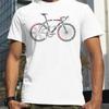 Anatomy of a bike Alphabet Style Mountain Bike Print T-Shirts Men Summer Breathable Short Sleeves Loose Oversized Tee Unisex
