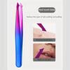 Hair Removal Tweezers Gradient Color Eyebrow Makeup Tool Stainless Steel Slant Eyebrow Clipper Hair Removal and Makeup Tool
