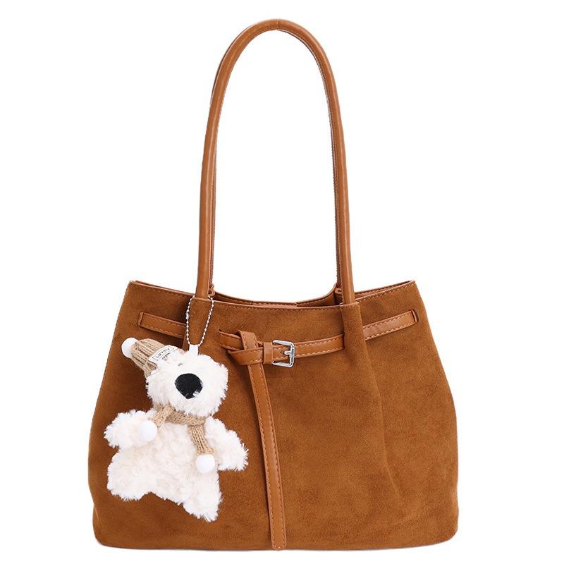 New retro tote bag New large-capacity handbag Women's commuter simple shoulder bag