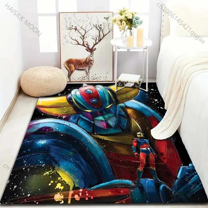 Japanese Anime Grendizer for Living Room Carpet Luxury Home Decoration Non-slip Floor Mats for Bedroom Large Area Washable Rugs