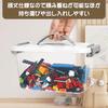 RAIN QUEEN Toy Storage Basket with Lid for Lego, Tomica, Building Blocks, LEGO Storage Box, Stackable, Transparent, Organized, Plastic, Set of 6