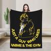 Yujiro Hanma The Strongest Creature Baki Blankets Flannel  Winter  Breathable Warm Throw Blanket for Home Travel Bedspread