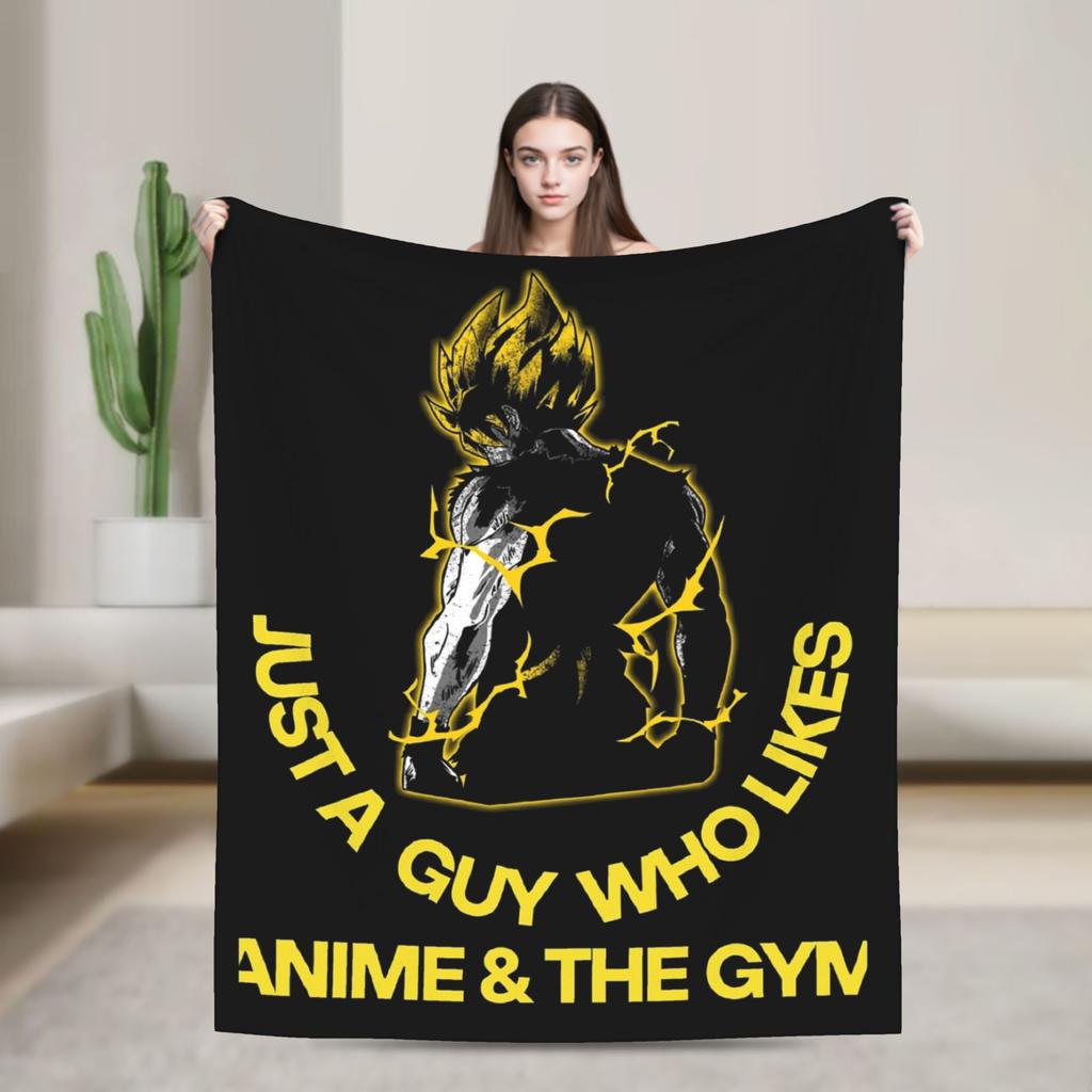 Yujiro Hanma The Strongest Creature Baki Blankets Flannel Winter Breathable Warm Throw Blanket for Home Travel Bedspread