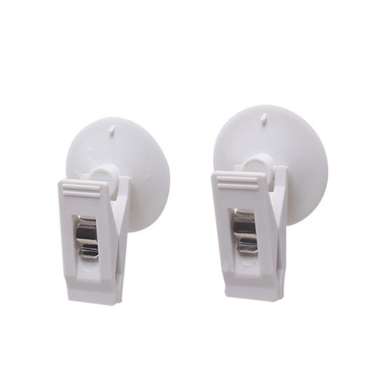 

2 шт. автомобильный зажим на присоске для окна, солнцезащитный козырек, занавеска, тканевый держатель для билетов белый