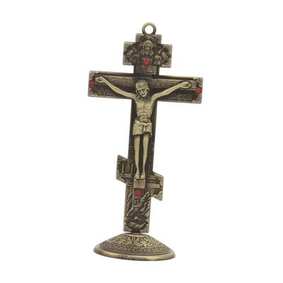 Christlicher Wandbehang Antike Katholische Geschenke Kruzifix Wandkreuze für Schlafzimmer Kamin Tischplatte Heimdekoration