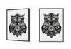 Picture Poster In a Frame 53x73 Cm Owl Tribal P589