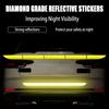 Car Trunk Reflective Sticker, Strong Reflective Anti-Scratch Waterproof Adhesive Stickers for Safe Driving, Universal for Most Cars/SUVs/Pickup