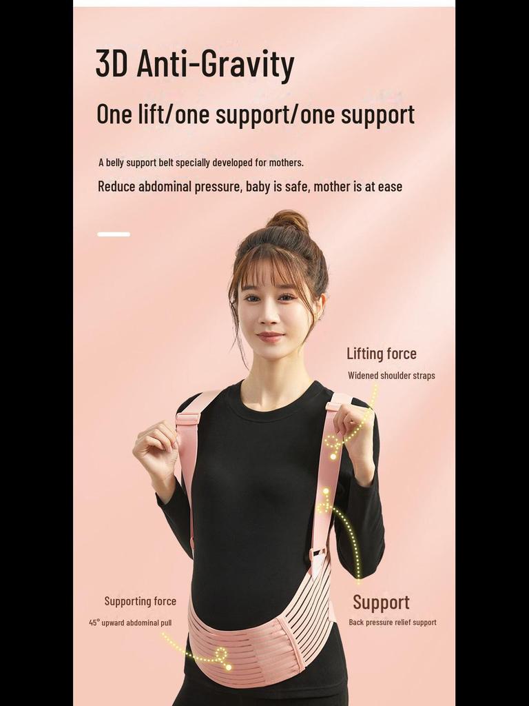 Breathable Shoulder-Style Pregnancy Belt: Large Size Waist Support for All Seasons