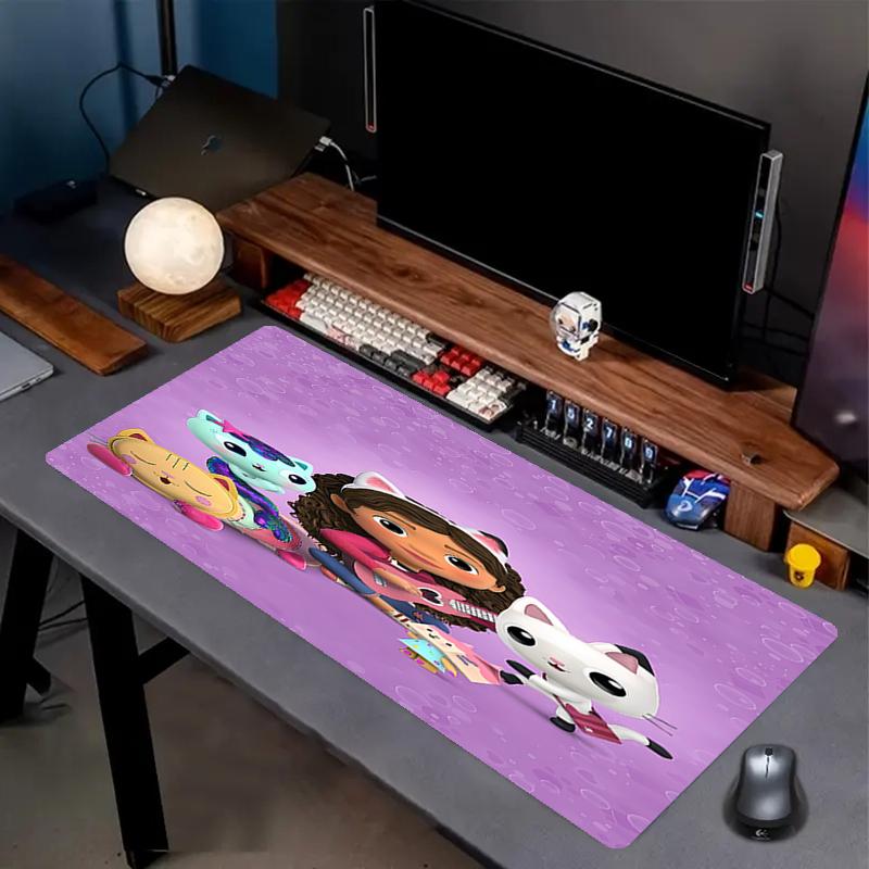 Gabby's Dollhouse Theme Mouse Pad, Non Slip Rubber Base, Multifunctional Office & Home Decor, Perfect for Workspace Personalization.