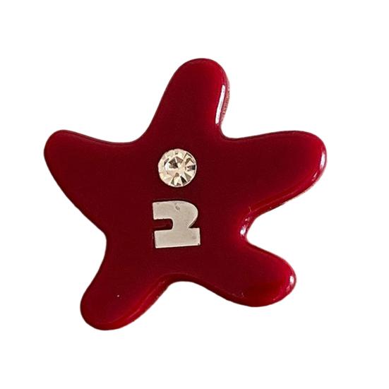 Girl Hairpin Acetic Acid Starfish Shape Hair Clip Stable Anti-Slip Design Side Bang Hair Pin Lightweight Hair Accessory