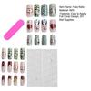 1 Set Cartoon Fruit Dog Press On Nails Women Long French Tip Stick-on Fake Nails Full Cover Glue On False Nails DIY Manicure Supplies