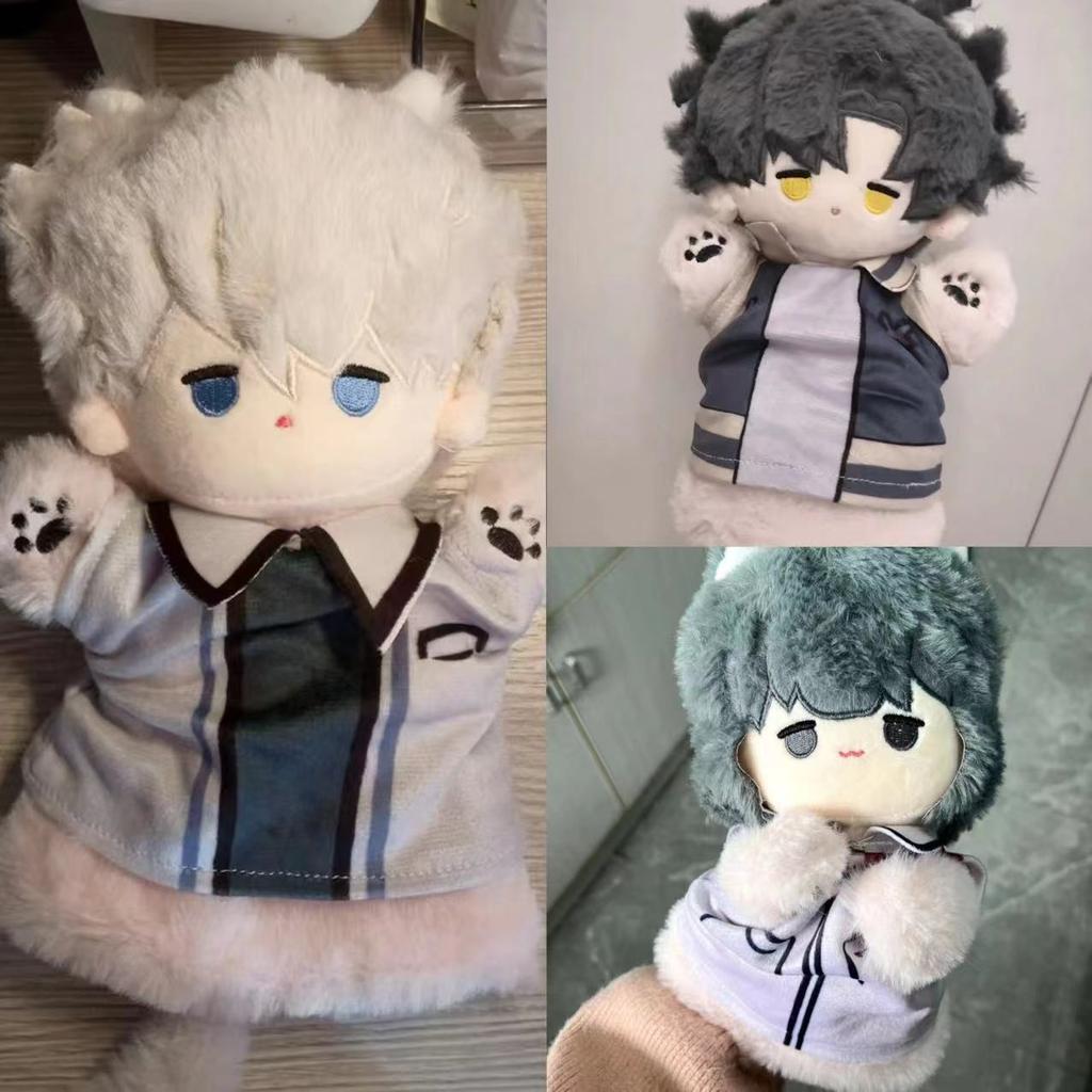 Anime Agent Trio Cotton Doll Set Super Soft Plush Puppet with Stand Cute Character Collectible Gift for Fans