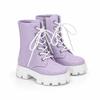 1/8 Scale Doll Shoes 1 Pair Fashion Cool OB22 Plastic High Ankle Boots for Kids Doll Play Collectible Gifts