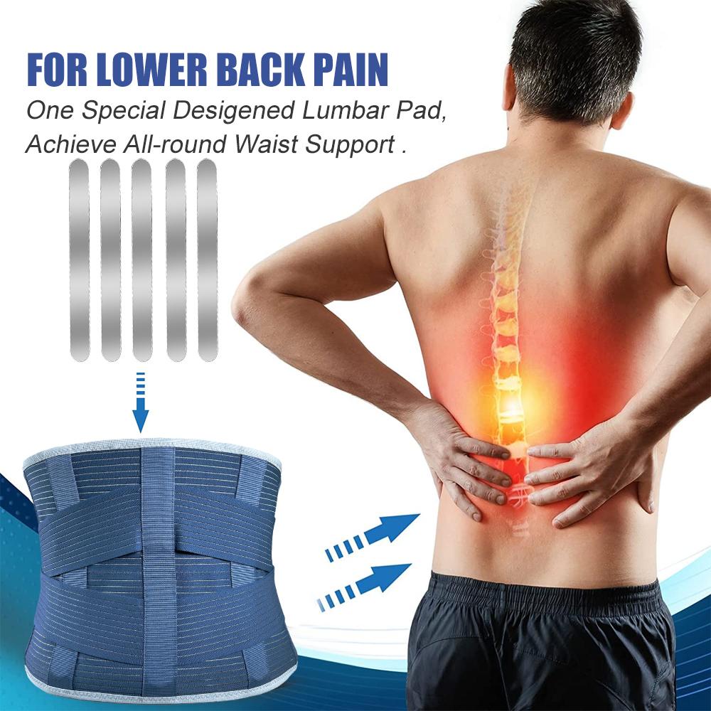 1 Stück Lendenwirbelstütze zur Linderung von Rückenschmerzen, Atmungsaktive Lendenwirbelstütze für Frauen und Männer, Verstellbarer Lendenstützgürtel