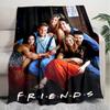 1PC Friends printed blanket, all season lightweight home office outdoor nap multifunctional blanket A8