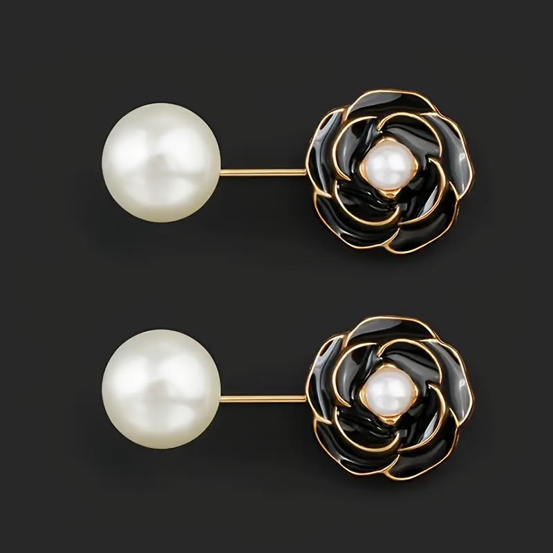 2Pcs Fashionable and Elegant Flower Brooch, Suitable for Shirts, Skirts Fixed, Waistband Closed, Collar Anti-light