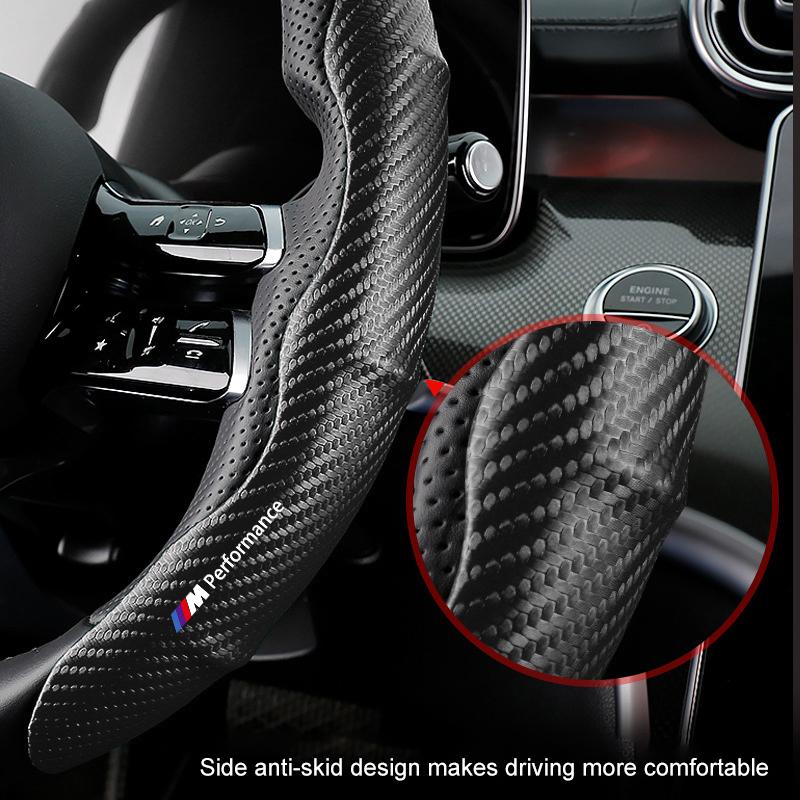 Nový automobilový volant z uhlíkových vláken, protiskluzový ochranný kryt pro BMW F20 F21 F22 F23 F30 F31 F32 F33 F44 F45 řady 1 2 3 4