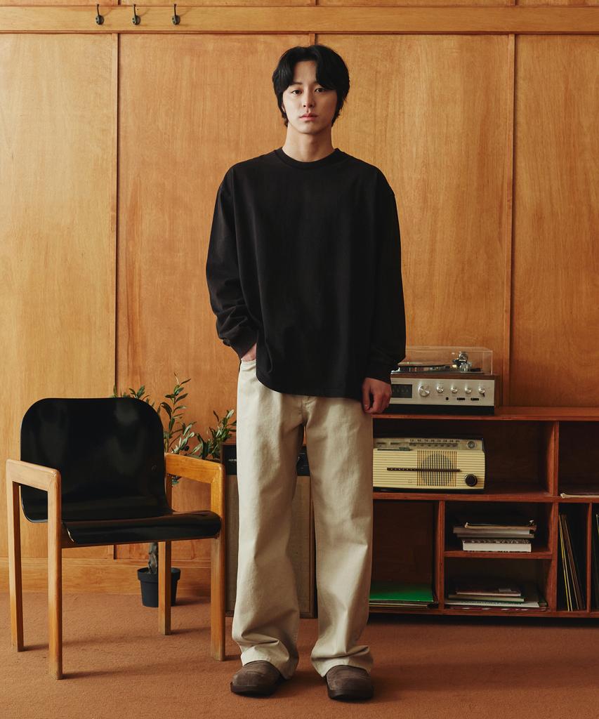 DENMADE Den0602 Extra Wide Cotton Pants (Light Beige)