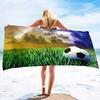 Soccer Beach Towel,Beach Towels for Men Boys,Football Towel Boys Sport Towel, Personalized   Pool Beach,Towel  Teen
