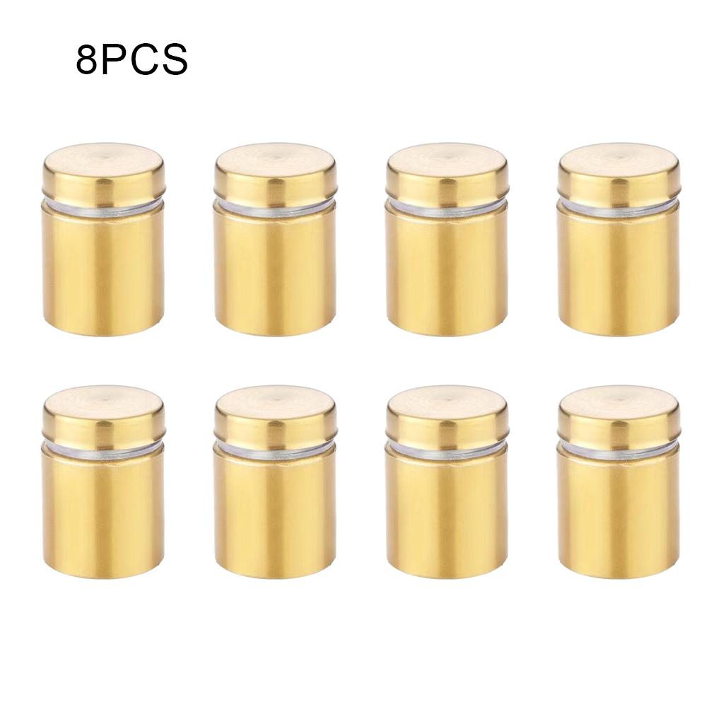 8pcs/set Stainless Glass Spacers - Easy To Install And Anti-Rust For Glass Panels Sign Panel
