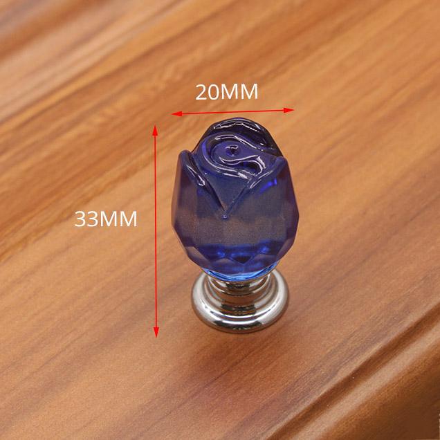 KAK Fashion Rose Crystal Handles Shoebox Cabinet Handles Closet Door Drawer Knobs Wine Cupboard Wardrobe Pulls Furniture Handle