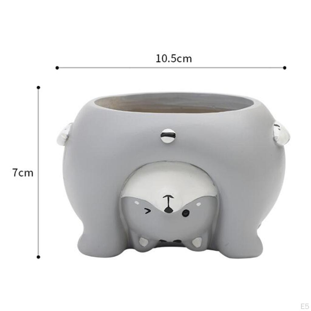 Pot Cute Animal Flower er Flowerpot Garden Decor Bonsai Pots Birthday Gift