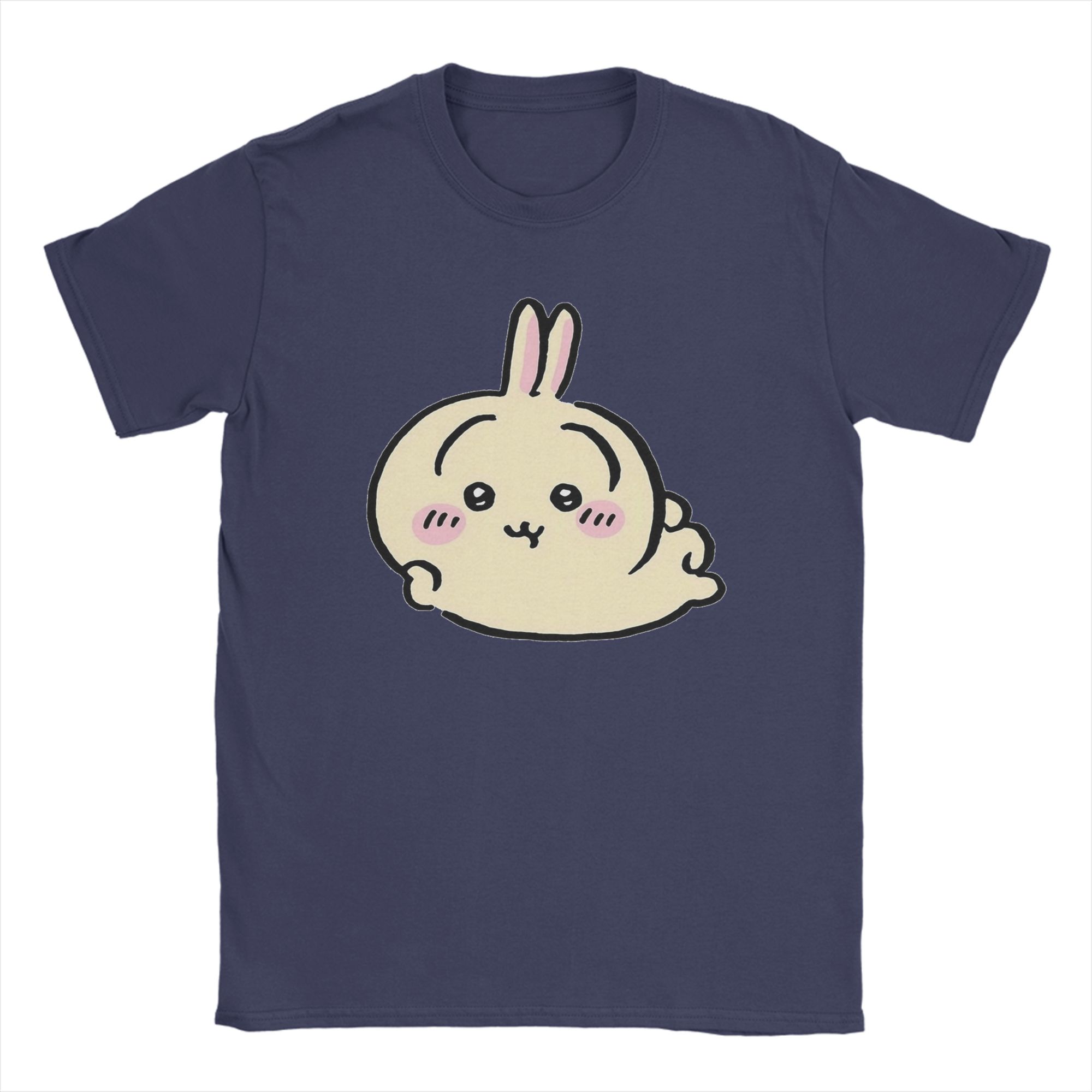 

Usagi Chiikawa Smug T Shirts for Men Cotton Funny T-Shirts Round Collar Tee Shirt Short Sleeve Tops Plus Size 4XL