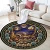 Desert Gecko Glass Round Area Rug Under Office Chairs Bedroom Living Room Home Decor