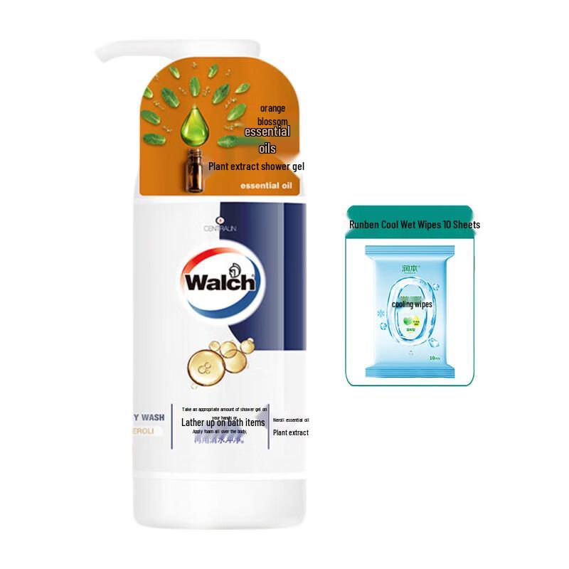 Walch Orange Blossom Shower Gel with Wet Wipes