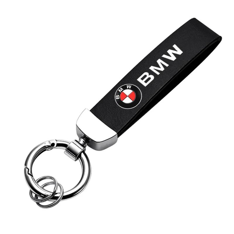 Leather Zinc Alloy Car Keychain Keyring For BMW M X1 X2 X3 X4 X5 X6 1 2 3 4 5 6 7 Sereis F30 E90 G20 F20 F21 F22 F07 F10 F11 E60