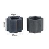 2Pcs Pneumatic Head Adapter Sleeve Actuator Connecting Sleeve Inner Square Outer Octagonal Sleeve Ball Valve Reducer Sleeves