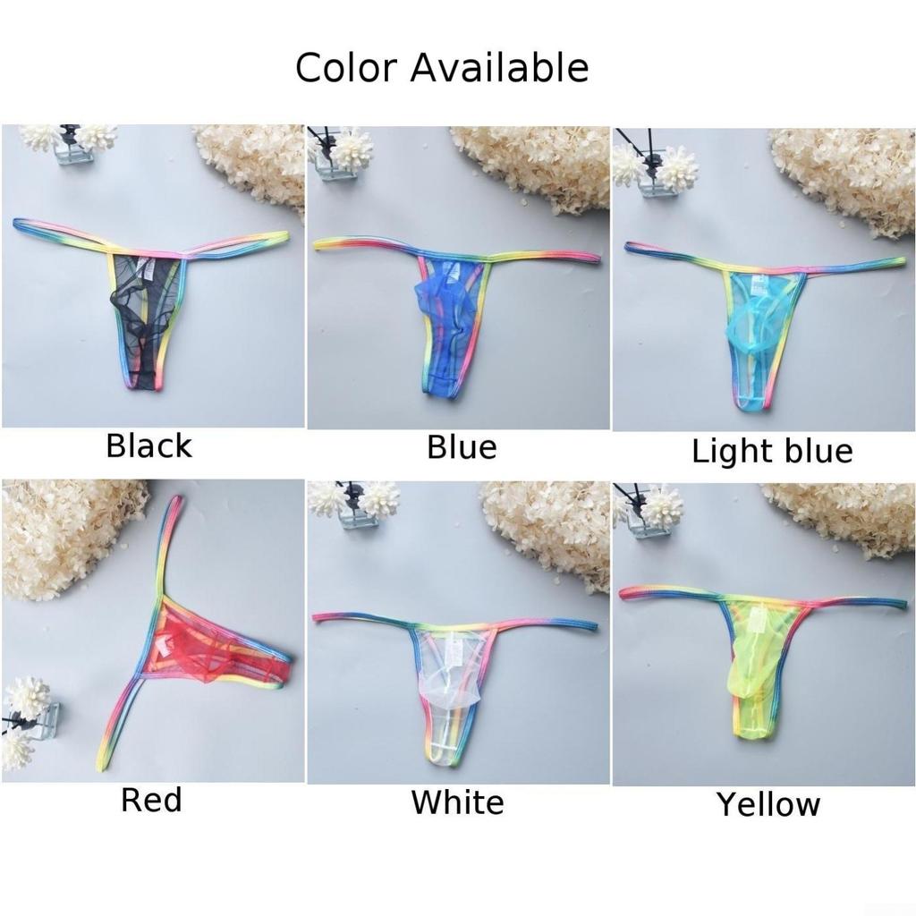 Underbukser med lav midje for menn Mesh Thong Underbukser