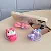 Cartoon Magnetic Retractable Phone Holder: Cute Airbag & Rotating Design for Lazy Desktop Use