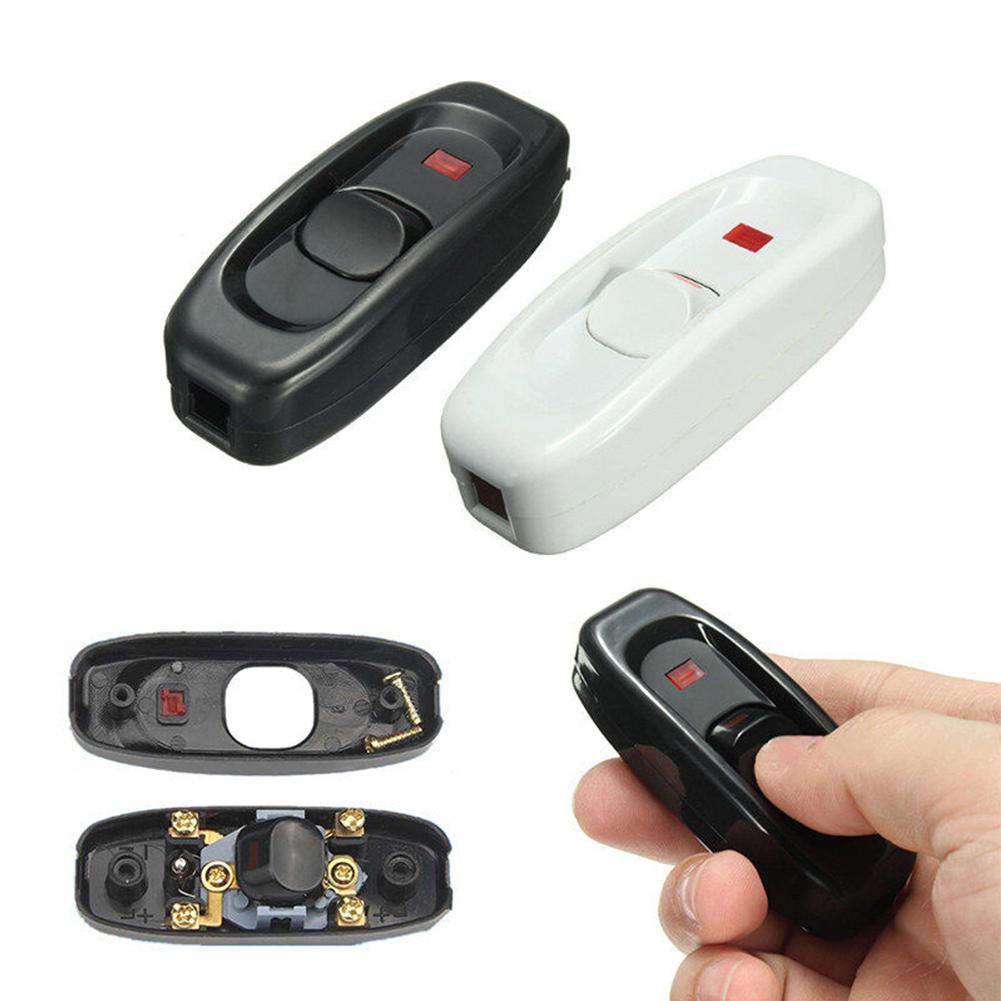 Accessories Switch ON/OFF Plastic 1pcs 240V 10A Desk Lamp Buttons Inline LED Indicator Light Light Buttons Switch High Quality