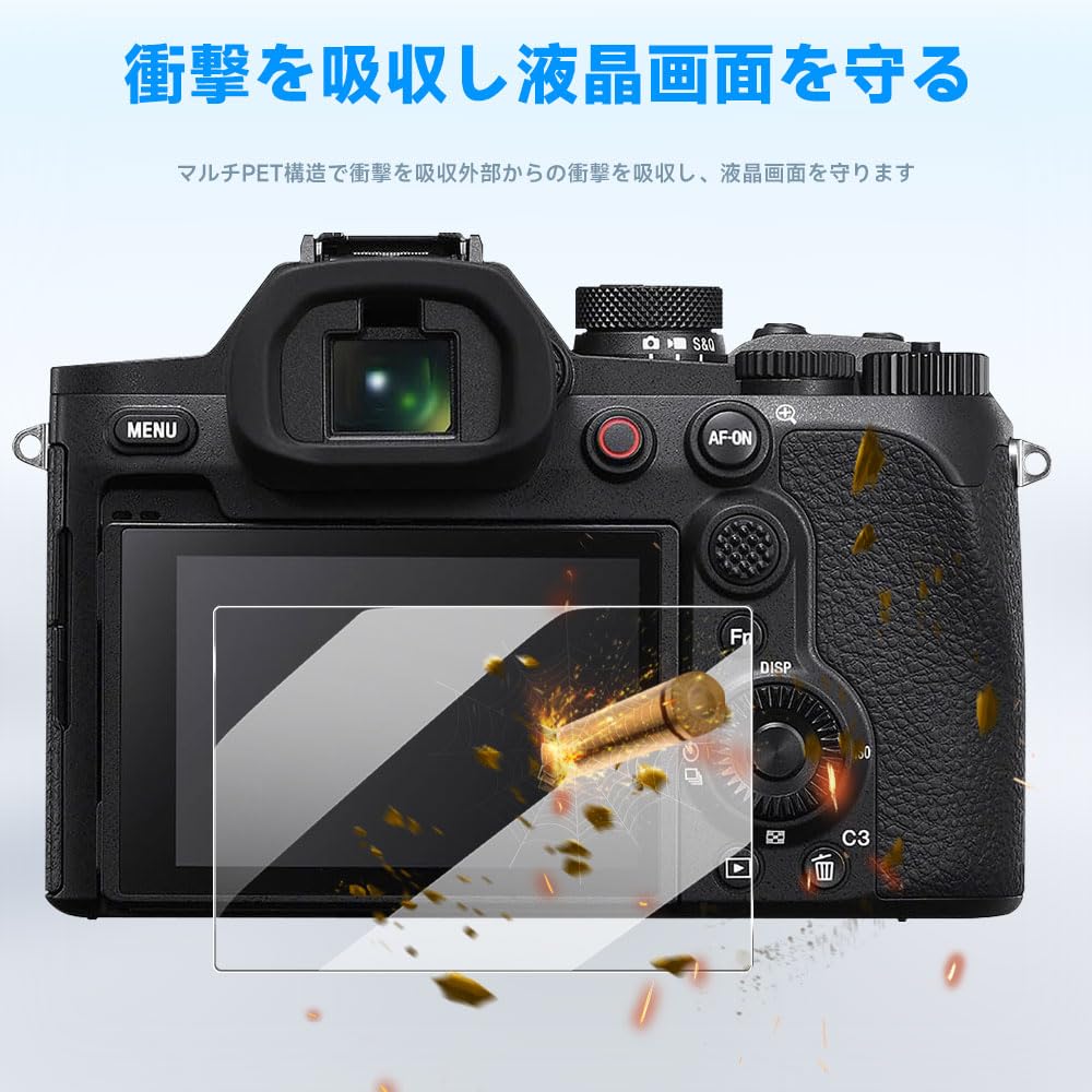 LAZIRO Screen Protector for SONY RX10V Cameras [2-Pack] DSC-RX10M5/Cyber-shot