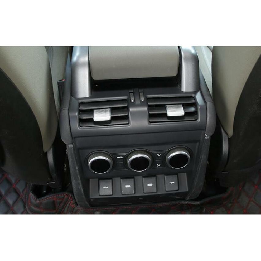For Defender 110 2020-2022 ABS Silver Rear Air Conditioner Lever Trim 2PCS