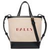 Summer Capsule Gold Metal Accessory Logo Print Crossbody Tote Canvas And Leather Shoulder Bag Women Bags Natural Black 6308393