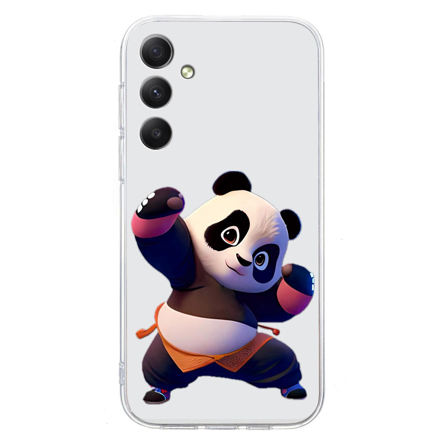 

For Samsung Galaxy A24 4G (162.1 x 77.6 x 8.3mm) TPU Phone Case Pattern Printing Panda
