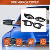 4pcs Glossy Black Exterior Side Rearview Mirror Cover Cap for BMW M3 G87 M3 G80 G81 G82 G83 M4 G87 -2024 Left Hand Drive