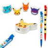 Pokemon Sharp Pencil 10-Pack School Supplies Set 0.7mm Bulk Pikachu 10 Pencils 4 Erasers Stickers Other Classroom Kids