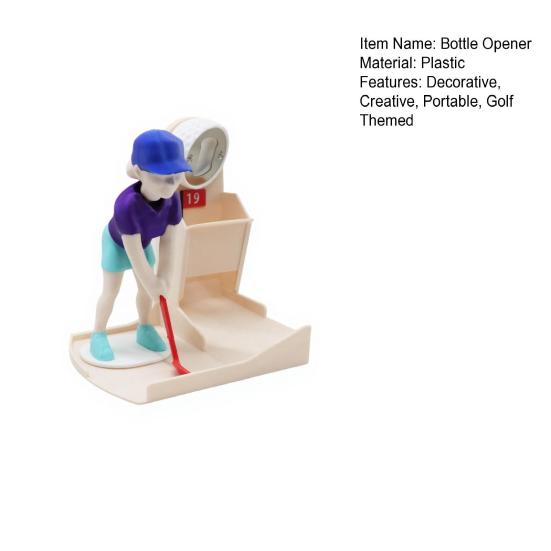Abridor de Botellas de Cerveza para Swing de Golf Impreso en 3D Yousheng, Abridor de Botellas de Cerveza con Temática de Golf, Diseño Portátil de Mesa para Bar de Golf y Cueva del Hombre, Regalos para Golfistas