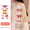 Pink Bowknot Ribbon Colorful Bow Tattoo Stickers Waterproof Makeup Stickers  Live House