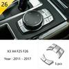 BBJS7 Accessories for BMW X3 X4 F25 F26 Car Inner Gearshift Air Conditioning CD Panel Door Armrest Cover Trim Decorative Car Stickers
