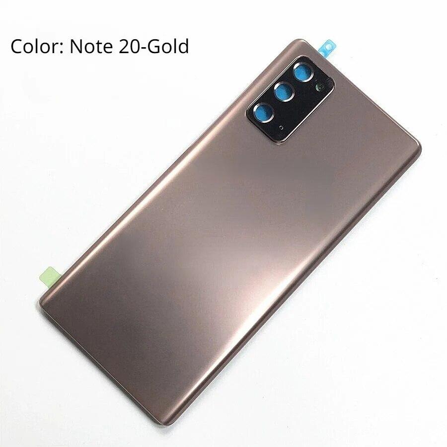 Back Glass For Samsung Galaxy Note 20 Ultra Note 20 Back Battery Cover Rear Door Housing  with Camera Lens