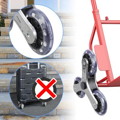 2 Stück Treppensteigräder Faltbare Ersatz Dreieckige Designs Treppensteiger-Räder für Einkaufs- & Wäschewagen