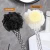 Long-Handle Bath Brush with Soft Bristles, Powerful Mud Scrubber for Women, No Need for Extra Scrubber Cloth