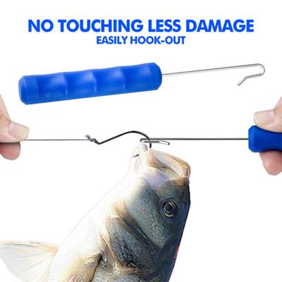 1/2Pcs Fishing Hook Remover Disgorger Easy To Use Portable Small Large Hoe Remover Fishing Accessories